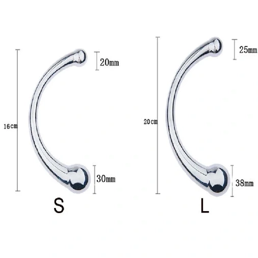 Stainless Ended Anal Hook Steel Elegant 5858 Double 0807